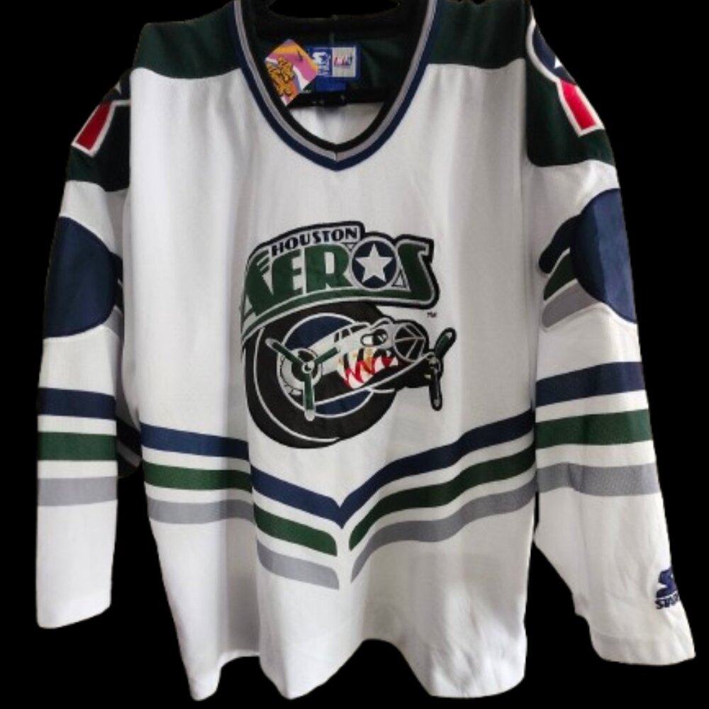Houston Aeros White Jersey M